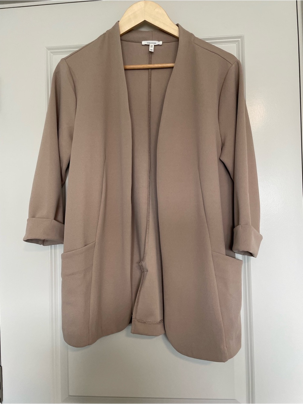 Maurices Taupe Open-Front Blazer